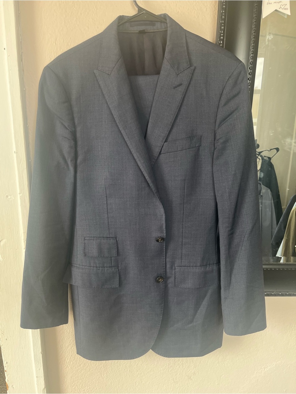 J. Crew Ludlow Loro Piana Men's 40L 34/32 Navy Two-Button Blazer